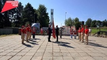 В Юсьвинский муниципальный округ была передана копия знамени 62-й гвардейской Молотовской танковой бригады