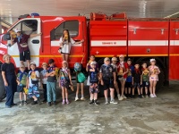 В пожарной части № 59 14 ОППС п. Майкор с экскурсией побывали дети с детской площадки ЦДО"Горизонт"