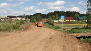 Начался ремонт дороги по улицам Советская и Анисимовская в с. Юсьва