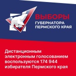 Дистанционным электронным голосованием воспользуются 174 944 избирателя Пермского края