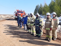 В Юсьвинском округе прошли командно-штабные учения по ликвидации ЧС, вызванных весенним половодьем и природными пожарами. 