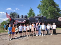Ребята из Купросской и Юсьвинской школ посетили выставочный комплекс «Поезд Победы „Молотов“»