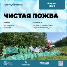 Приглашаем жителей посёлка Пожва на Арт-субботник «Чистая Пожва»